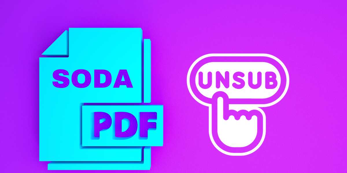 Cancel Soda Pdf Subscription