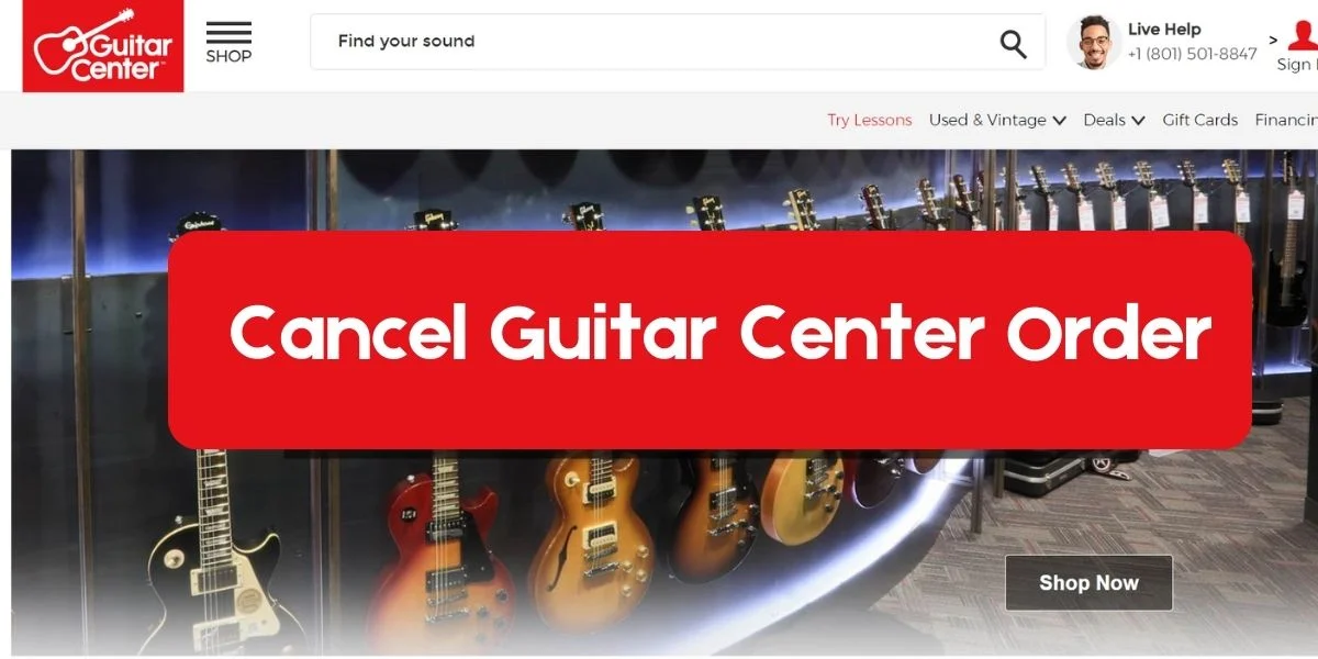 Cancel Guitar Center Order