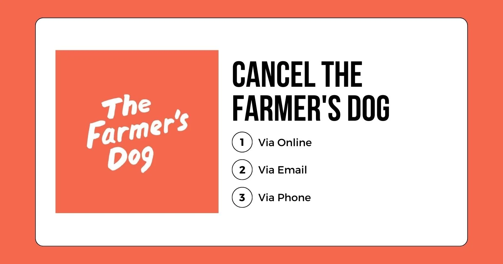 Cancel The Farmer's Dog