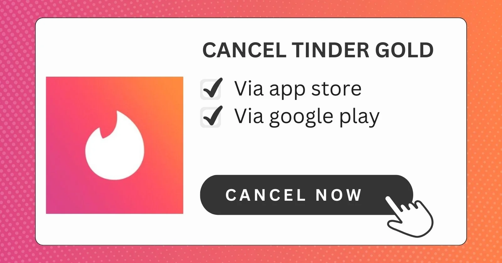 Cancel Tinder Gold